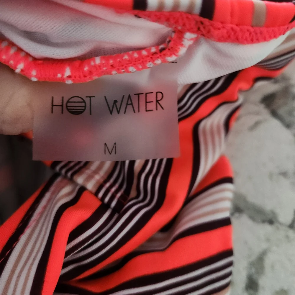 Hot Water One Piece  High Cut Swimsuit Juniors Size Med